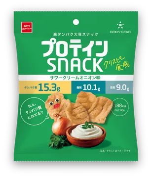 BODY STAR(おやつカンパニー) BODY STAR クリスピー食感 プロテインスナック サワークリームオニオン味