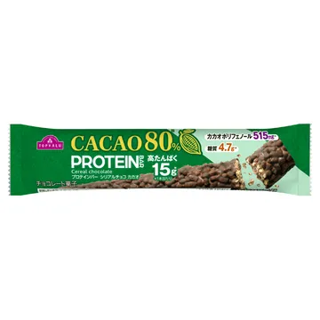 トップバリュ プロテインバー シリアルチョコカカオ80%
