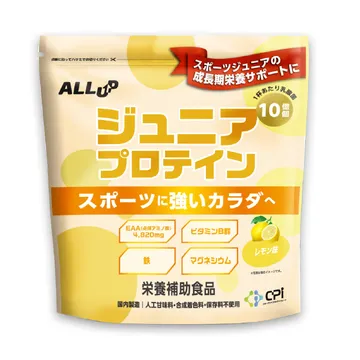 オールアップ(ALLUP) ALLUP ジュニアプロテイン【筋力】 レモン味 600g