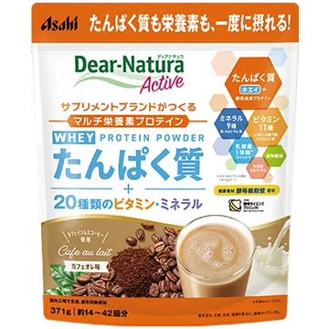 ディアナチュラアクティブ（アサヒグループ食品） ディアナチュラアクティブ ホエイプロテイン カフェオレ味