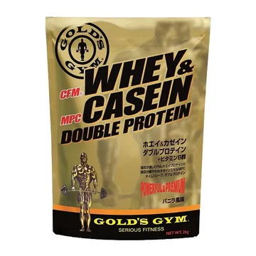 ゴールドジム(GOLD'S GYM) ホエイ&カゼインダブルプロテイン バニラ風味