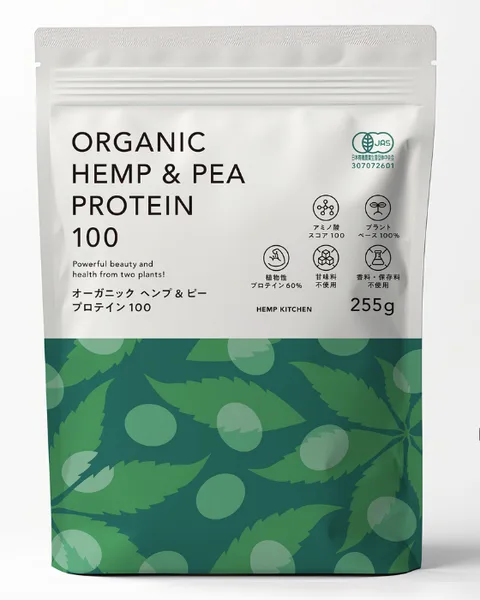 ヘンプキッチン 有機ヘンプ&ピープロテイン 255g