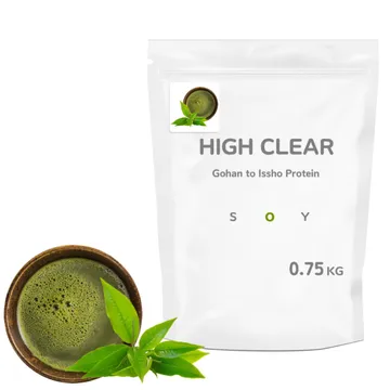 HIGH CLEAR ソイプロテイン Gohan to Issho 甘くない有機抹茶味 750g